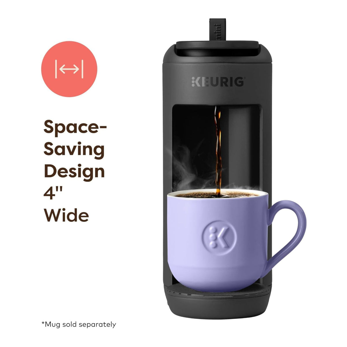 Keurig K-Mini Mate Single Serve K-Cup Pod Coffee Maker (Black) (Certified Refurbished)
