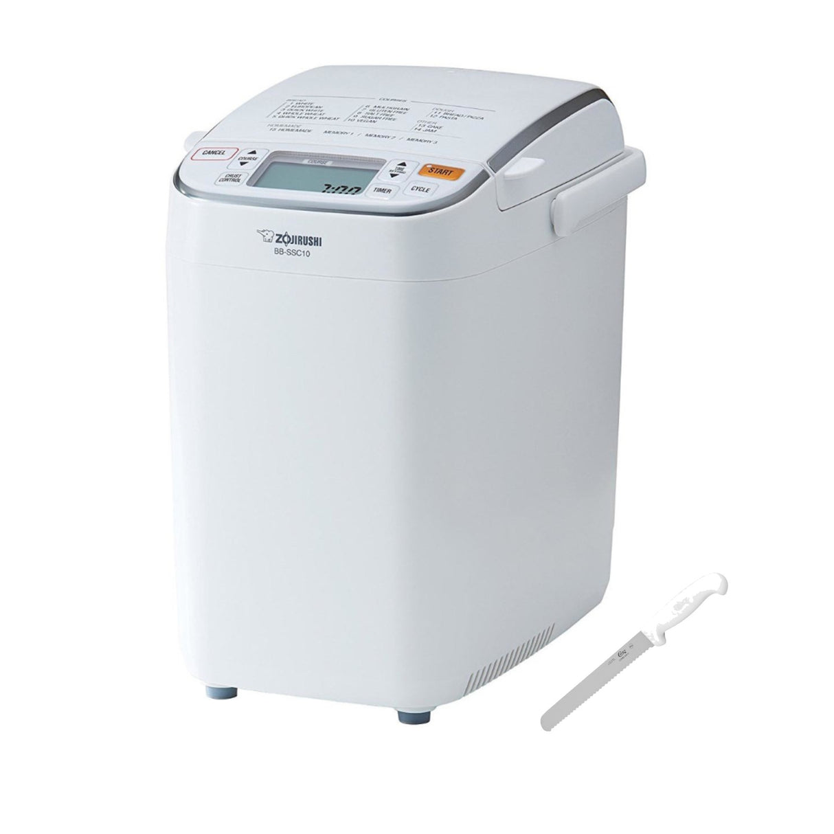 Zojirushi BB-SSC10 Home Bakery Maestro Breadmaker with Knive Bundle