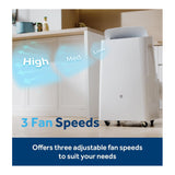 GE APHS08WWF 8,000 BTU DOE SACC Portable Air Conditioner for Medium Rooms
