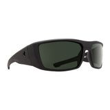 Spy Optic Dirk Wrap Men's Sunglasses (Soft Matte Black/Happy Gray Green Polar)