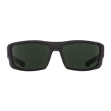 Spy Optic Dirk Wrap Men's Sunglasses (Soft Matte Black/Happy Gray Green Polar)