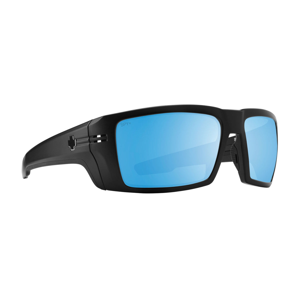 Spy Optic Rebar ANSI Sunglasses (Matte Black/Happy Boost Polar, Ice Blue Mirror)
