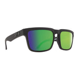 Spy Optic Helm Square Sunglasses (Matte Black/Happy Bronze Polar, Green Spectra)