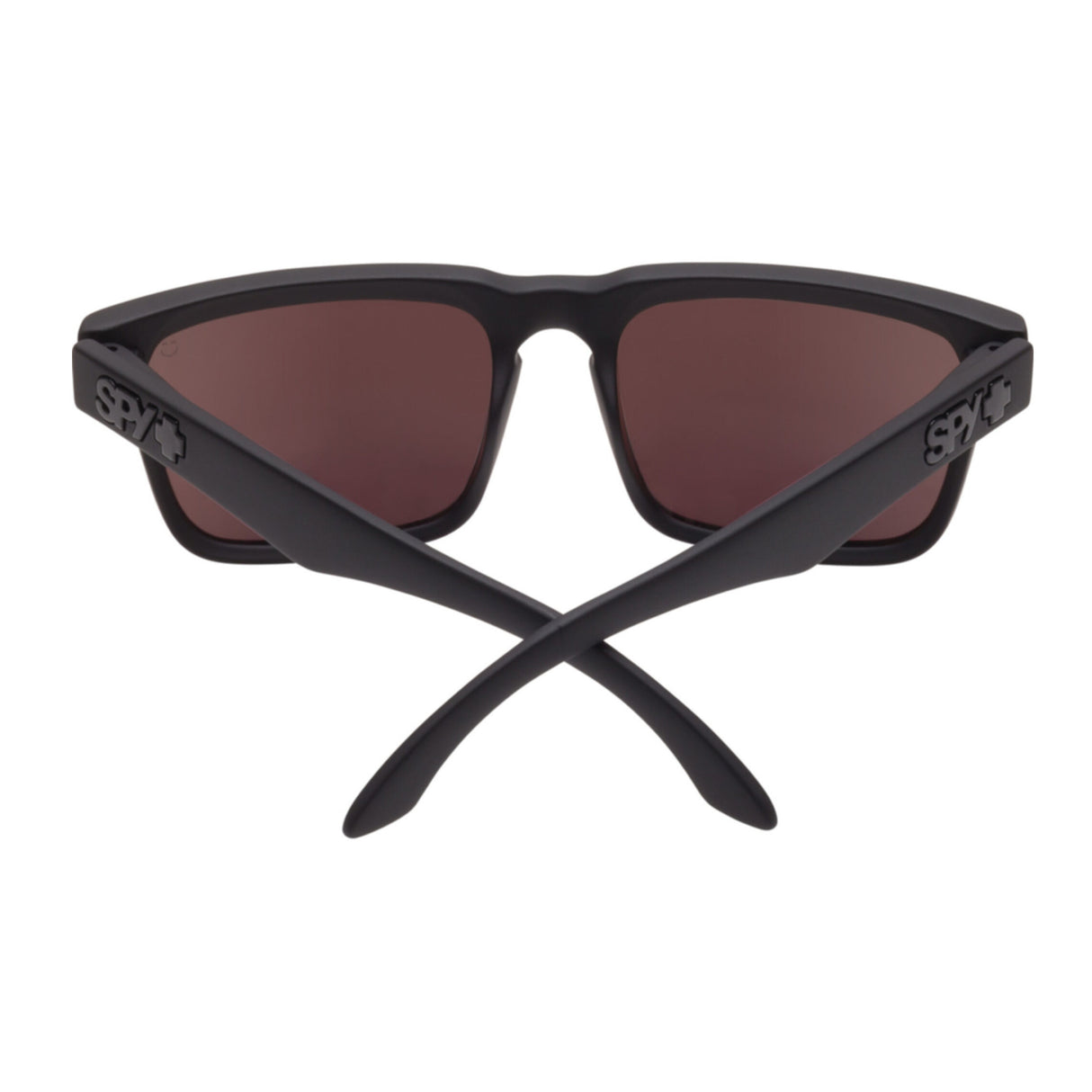 Spy Optic Helm Square Sunglasses (Matte Black/Happy Bronze Polar, Green Spectra)