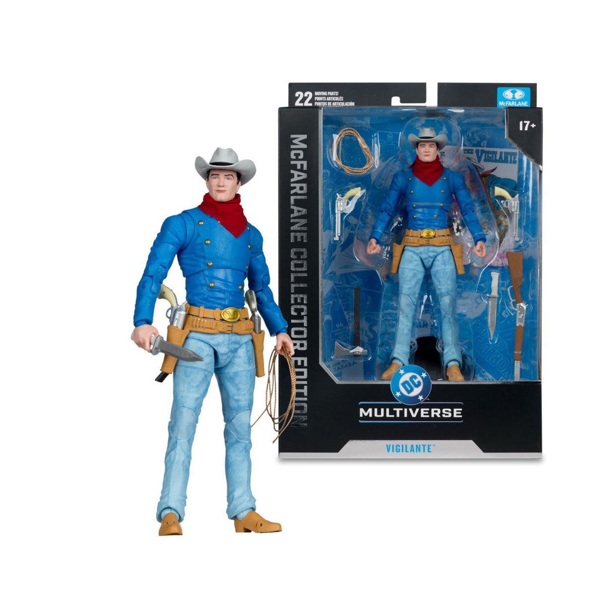McFarlane Toys - Shazam, Vigilante, Lobo, and Supergirl 7in Action Figure Bundle