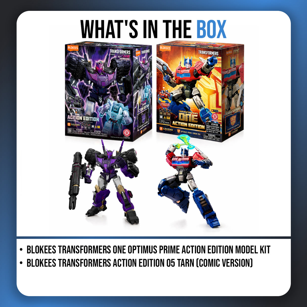 Blokees - Transformers Optimus Prime Vs Tarn Action Edition Model Kits Bundle