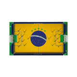 Binho Board Brazil Edition Finger Flick 2-Player Tabletop Sports Game Set
