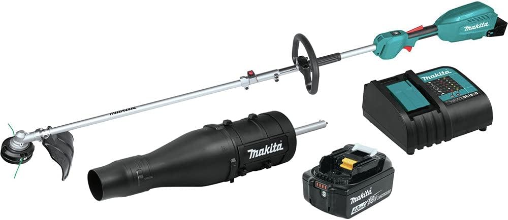 Makita XUX02SM1X3 18V LXT Brushless Power Head Kit with Trimmer and Blower (Used)