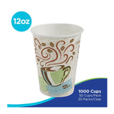 Georgia-Pacific Dixie PerfecTouch 12 oz Insulated Paper Coffee Cups (Coffee Haze, 1000 Count)