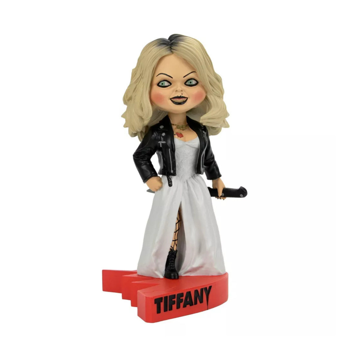 NECA Bride of Chucky Head Knocker 7-Inch - Tiffany (Heart Connect Base)
