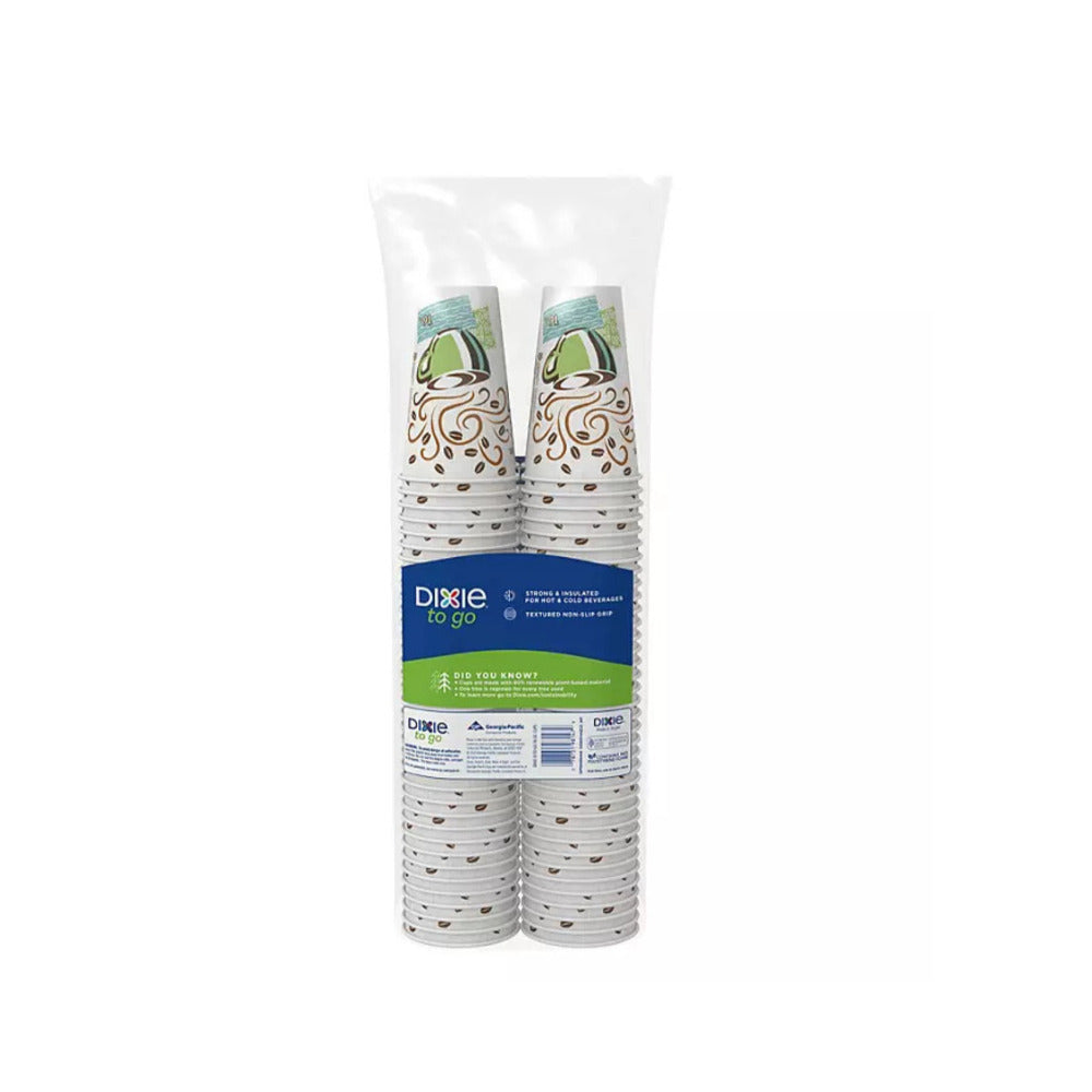Georgia-Pacific Dixie To Go 16 Oz. Insulated Paper Coffee Cups (864 Cups/Case)