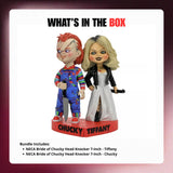 NECA Bride of Chucky Head Knockers 7-Inch Figure (Chucky and Tiffany Bundle)