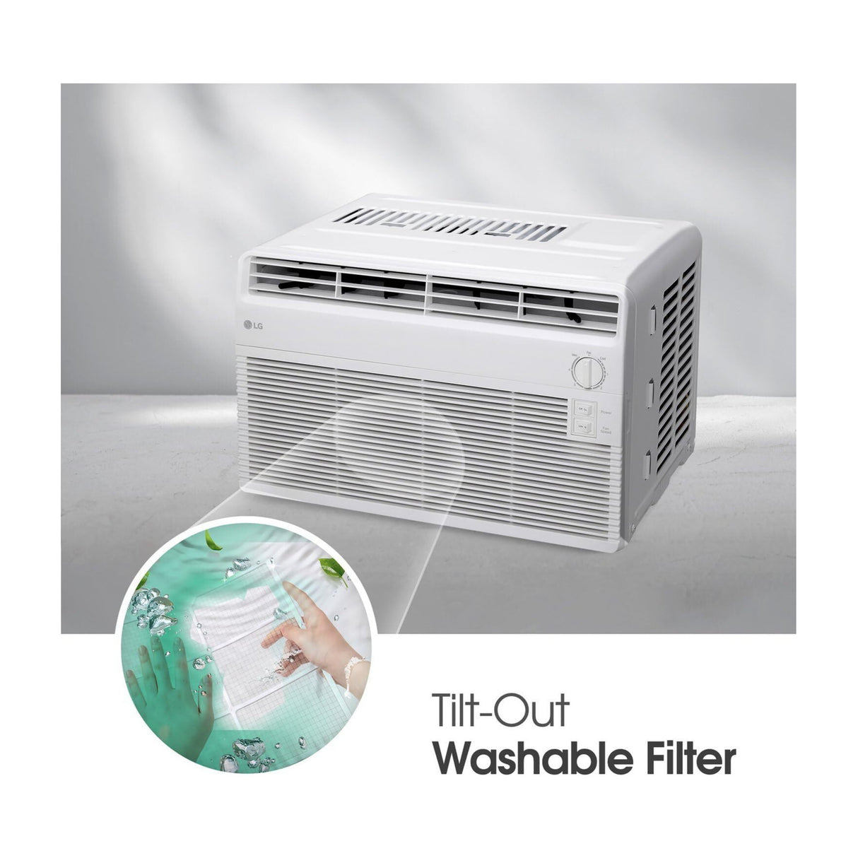 LG 5,000 BTU Window Air Conditioner, Cools 150 Sq.Ft. with Quiet Operation