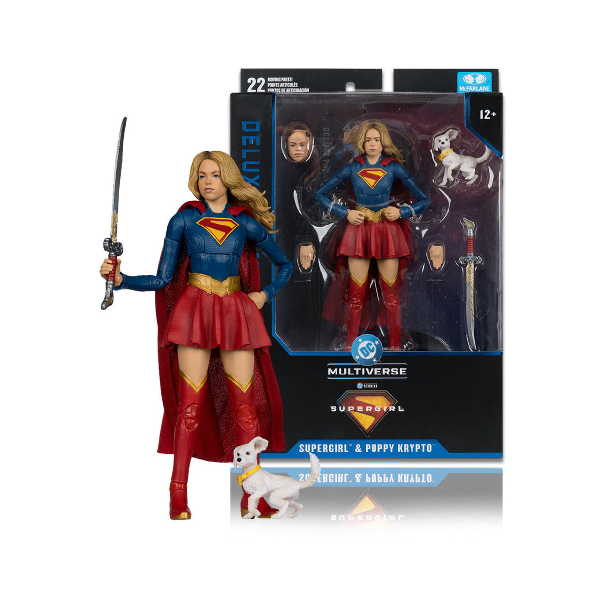 McFarlane Toys DC Multiverse Supergirl and Baby Krypto DTE 7-Inch Action Figure