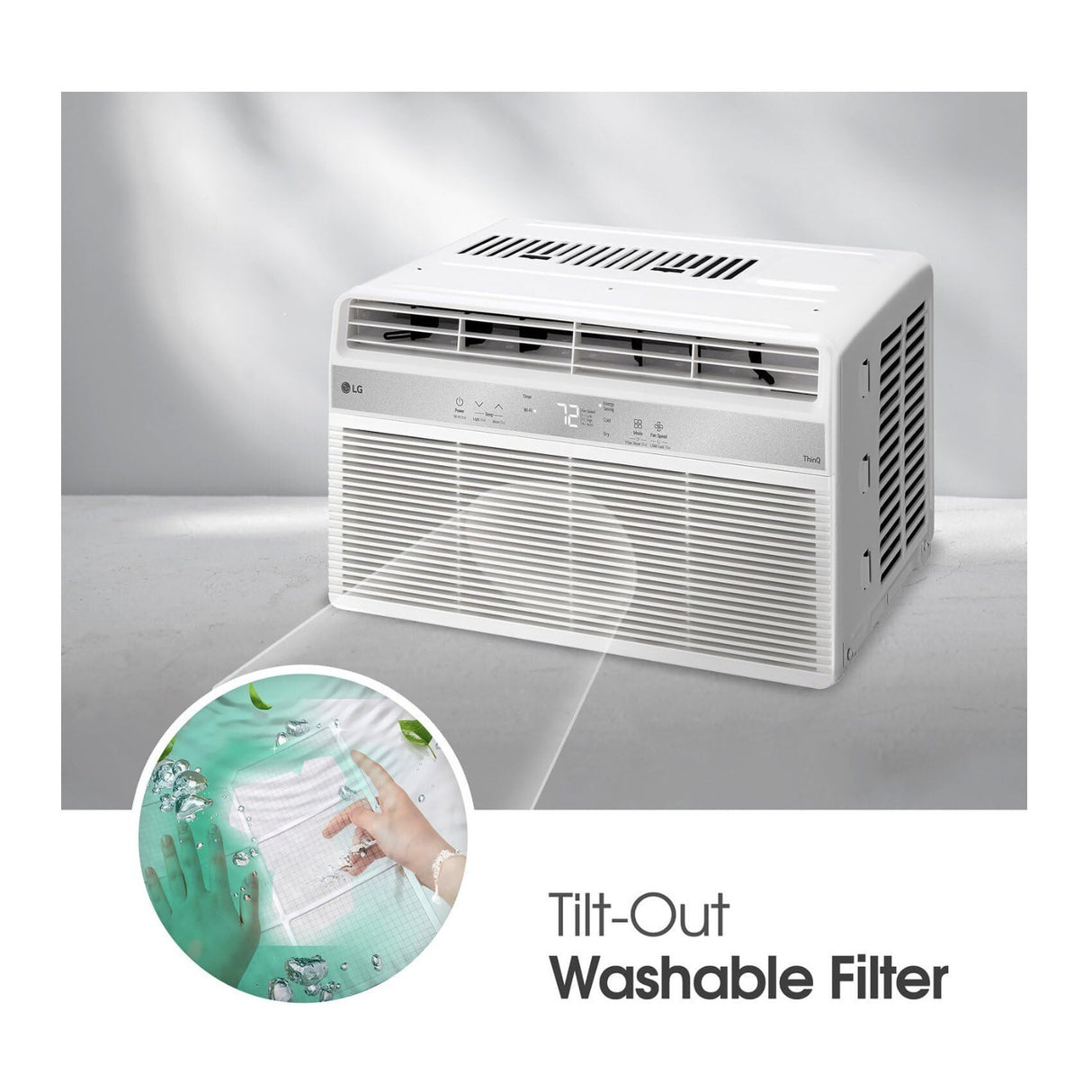 LG 10,000 BTU Wi-Fi Enabled Window Air Conditioner (Matte White)