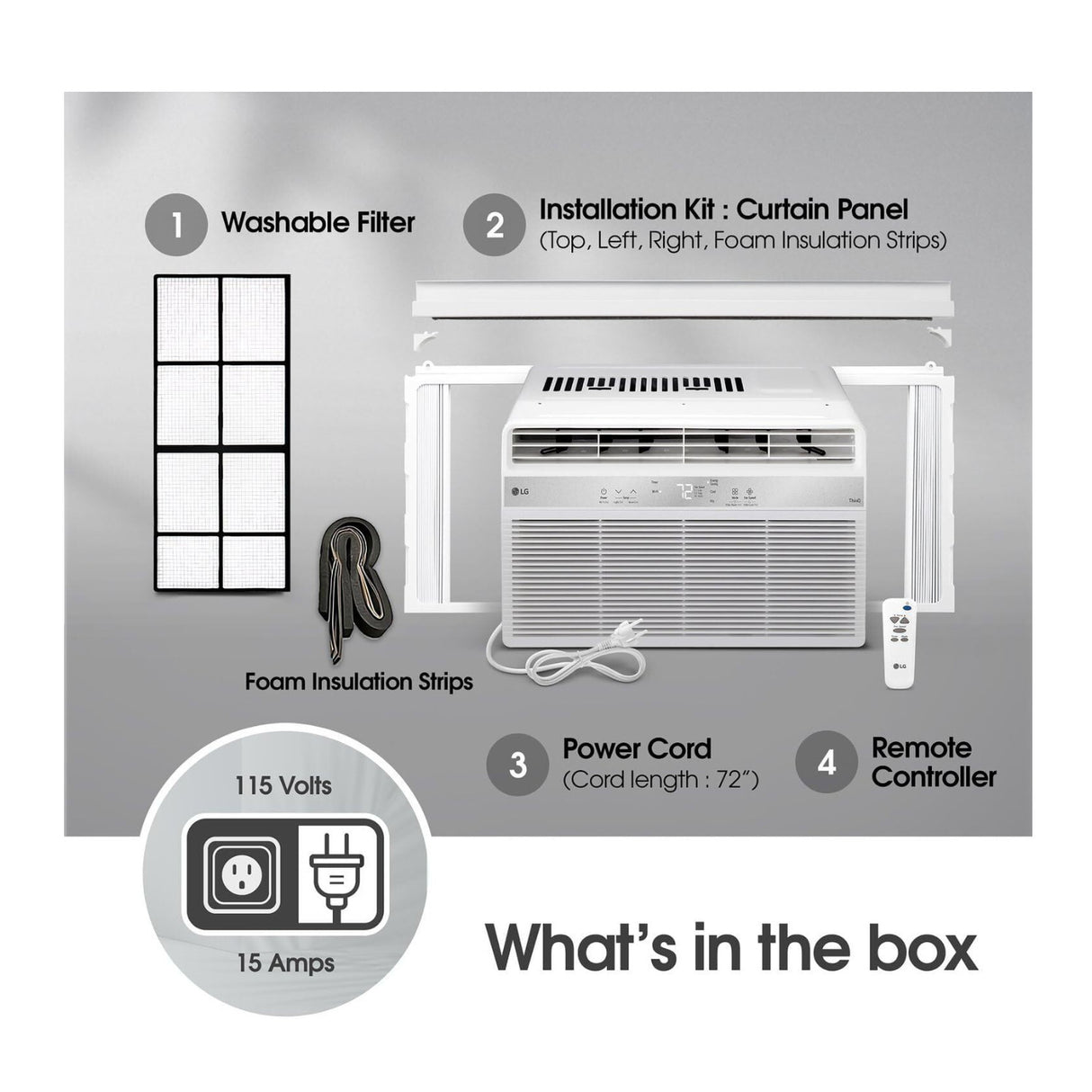 LG 10,000 BTU Wi-Fi Enabled Window Air Conditioner (Matte White)