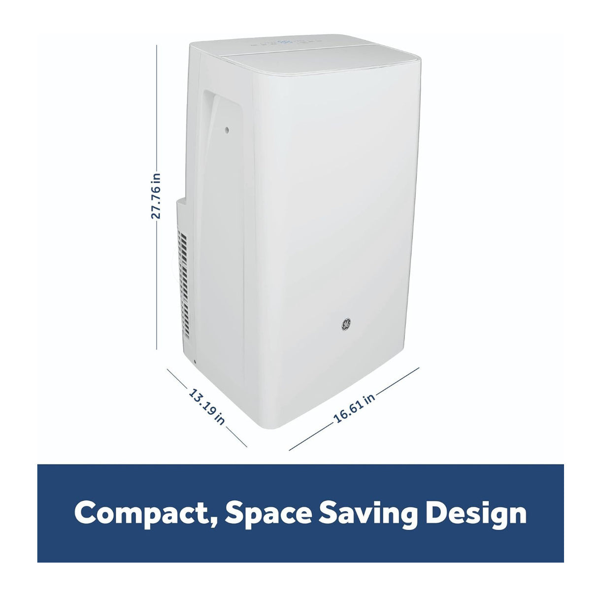 GE 7000 BTU DOE SACC Smart Portable Air Conditioner with WiFi Control (White)