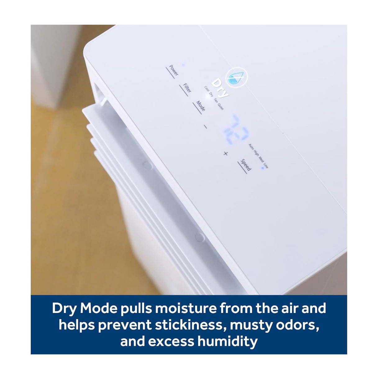 GE 7000 BTU DOE SACC Smart Portable Air Conditioner with WiFi Control (White)