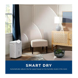 GE 50 Pint Portable Dehumidifier with Built-in Pump and Smart Dry for Wet Spaces