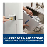 GE 50 Pint Portable Dehumidifier with Built-in Pump and Smart Dry for Wet Spaces