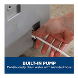 GE 50 Pint Portable Dehumidifier with Built-in Pump and Smart Dry for Wet Spaces