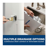GE 25 Pint Portable Dehumidifier with Smart Dry for Wet Spaces and Ultra Quiet