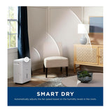 GE 25 Pint Portable Dehumidifier with Smart Dry for Wet Spaces and Ultra Quiet