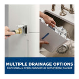 GE 35 Pint Portable Dehumidifier with Smart Dry for Wet Spaces and Ultra Quiet