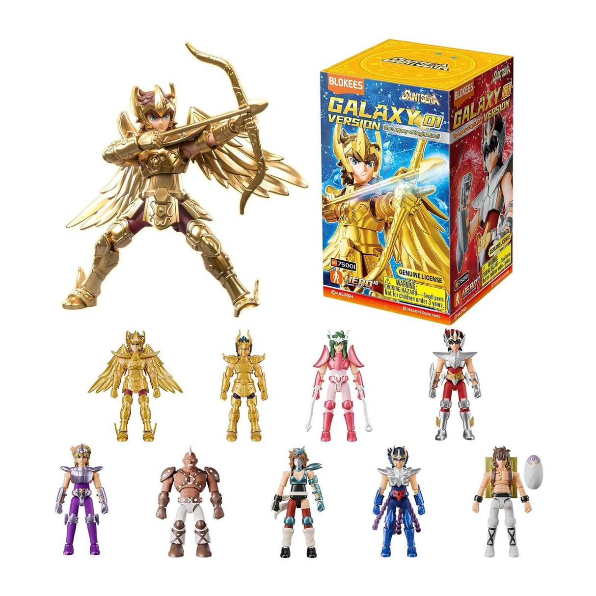 Blokees Saint Seiya Galaxy Version 01 The Legacy of Sagittarius (9 Pack/Case)