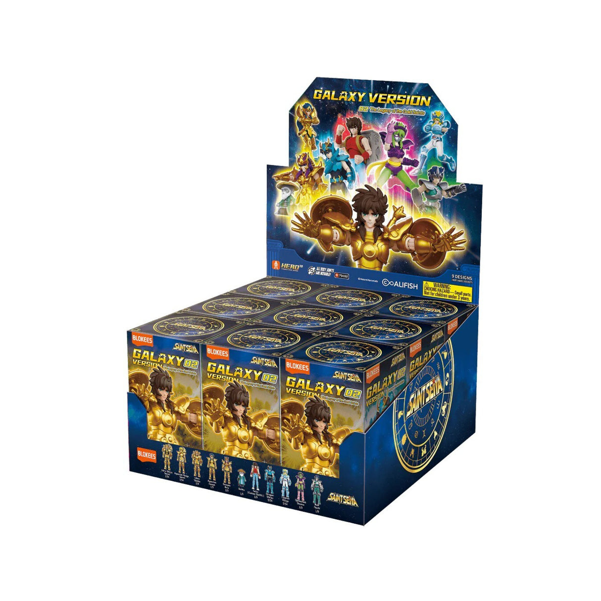 Blokees Saint Seiya Galaxy Version 02 The Legacy of the Gold Saints (9Pack/Case)
