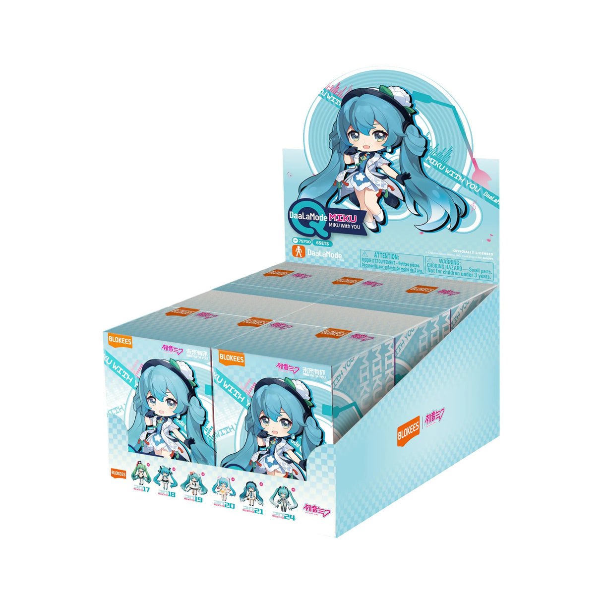 Blokees Hatsune Miku DaaLaMode Q Series MIKU WITH YOU Figures Set (6 Pack/Case)