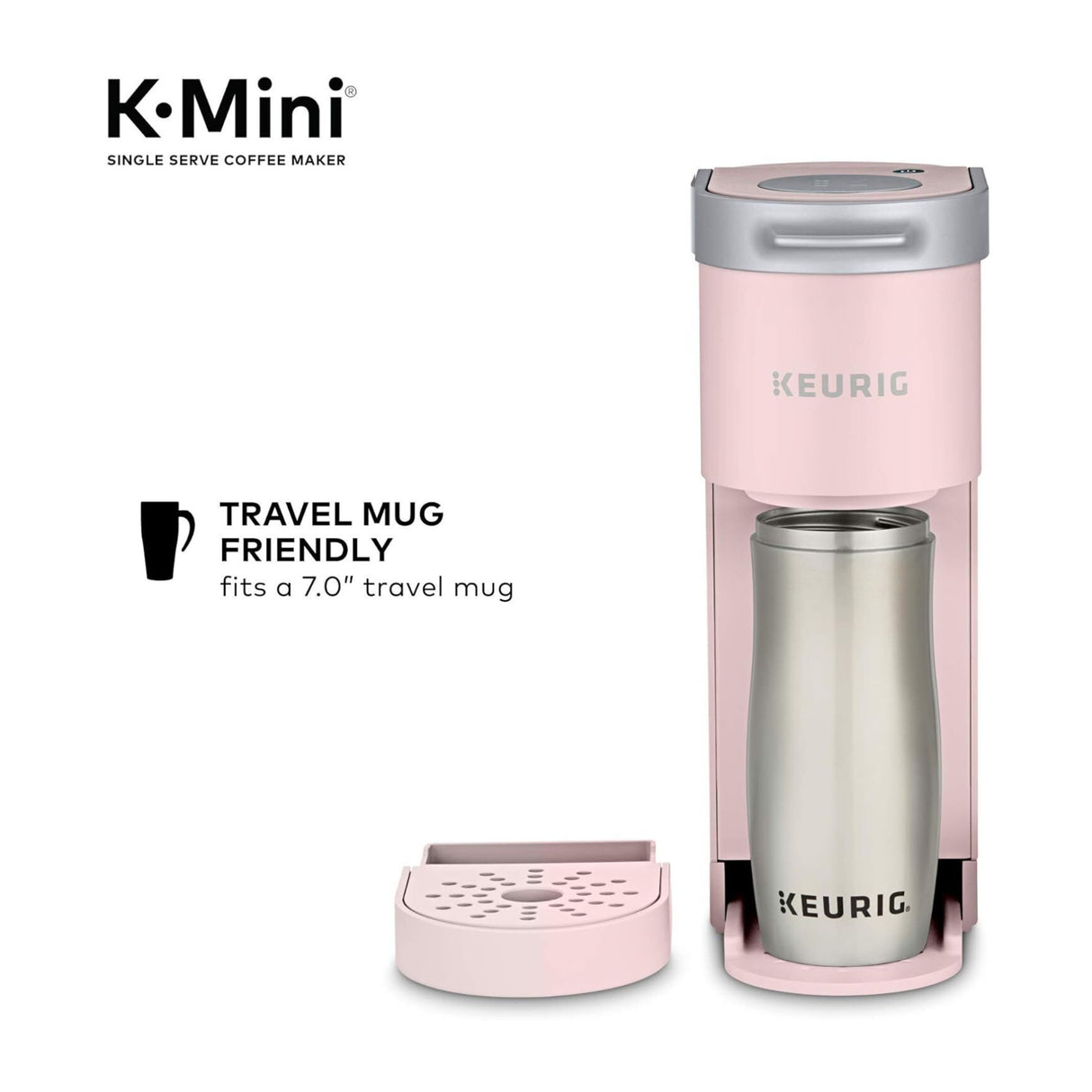 Keurig K-Mini Single Serve K-Cup Pod Coffee Maker (Dusty Rose)