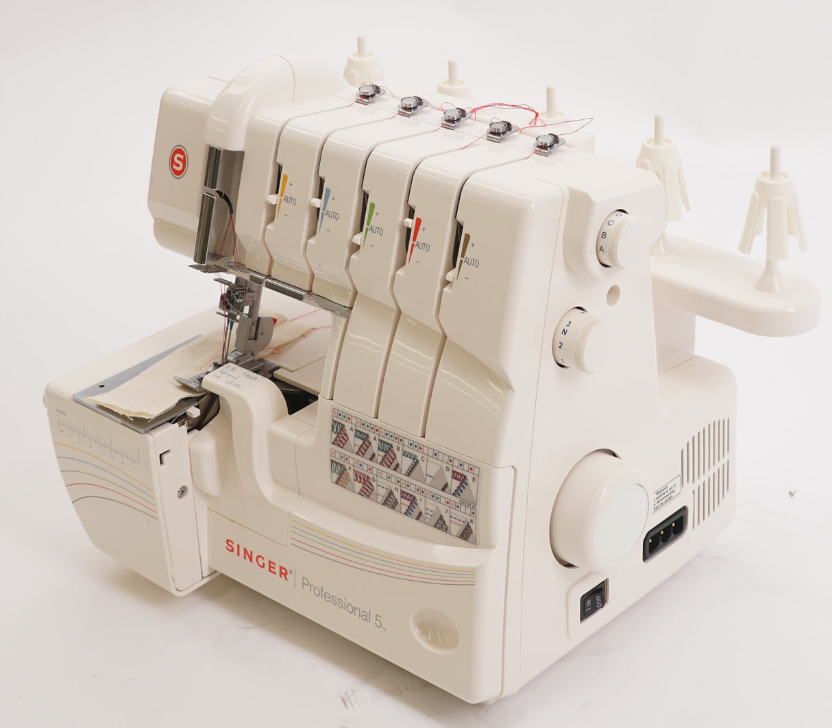 Singer Professional 5 14T968DC Heavy-Duty Metal Frame Serger Overlock (White) (Used)