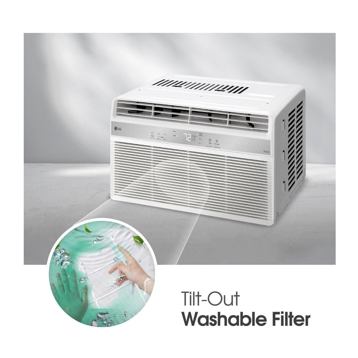 LG  8000 BTU Window Air Conditioner with Wifi Controls (White)