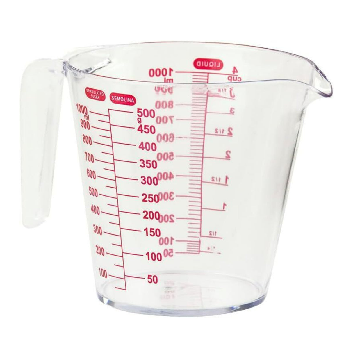 Home Basics MC01907 Plastic Kitchen Measuring Cup (1L)