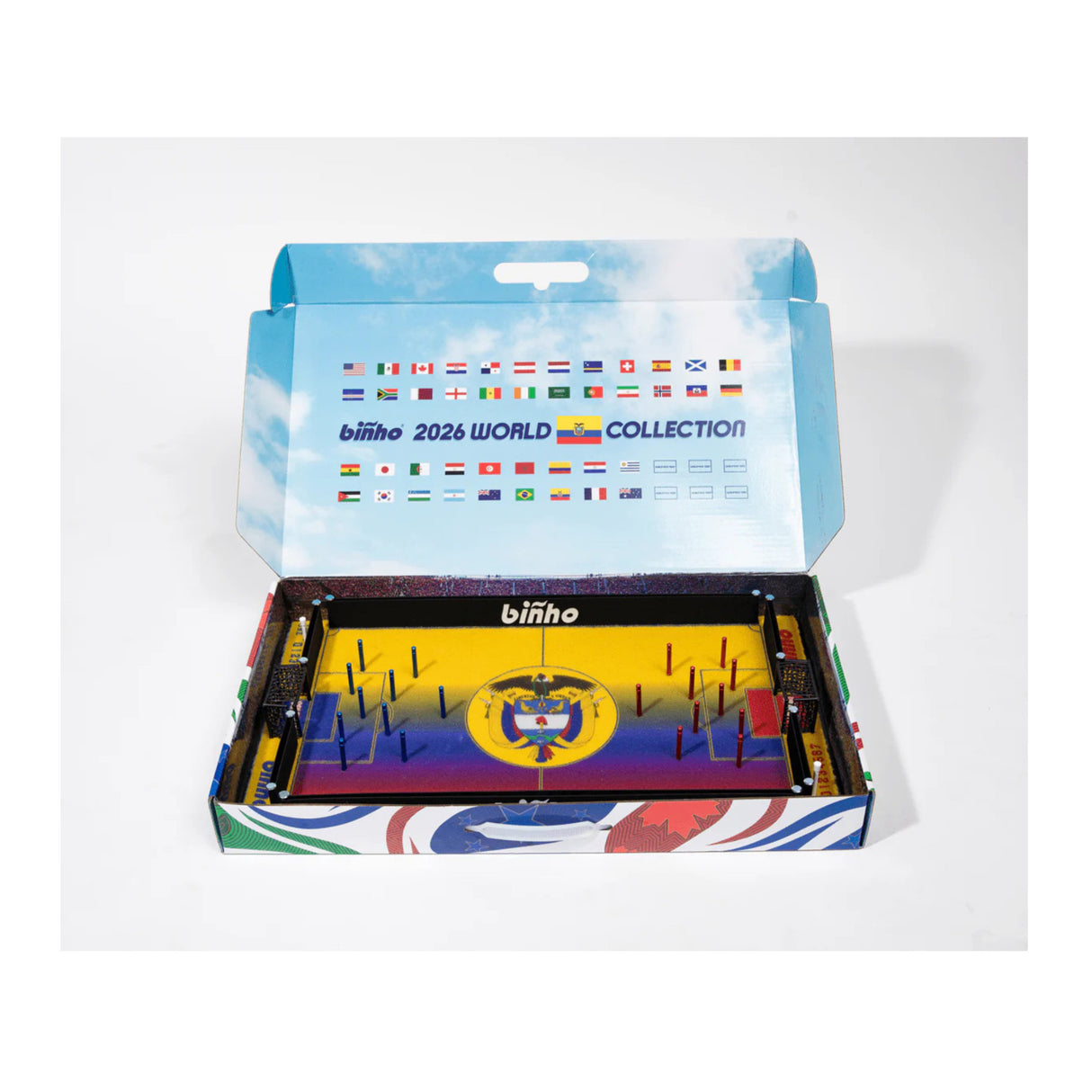 Binho Classic: Colombia 2026 Edition 2 Player Pinball Board Game