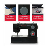 SINGER Heavy Duty 4432 Black Sewing Machine with 32 Built-In Stitches and 1100 Stitches/Min Speed