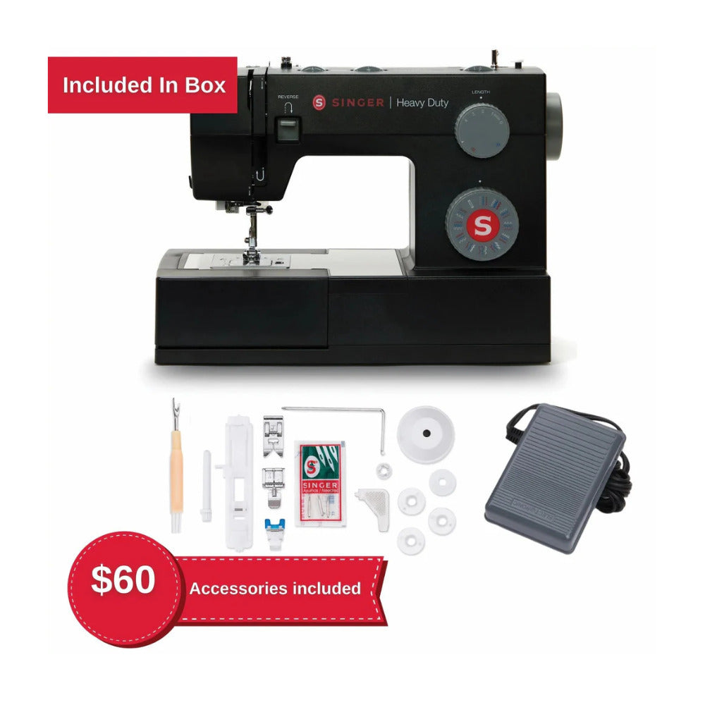 SINGER Heavy Duty 4432 Black Sewing Machine with 32 Built-In Stitches and 1100 Stitches/Min Speed