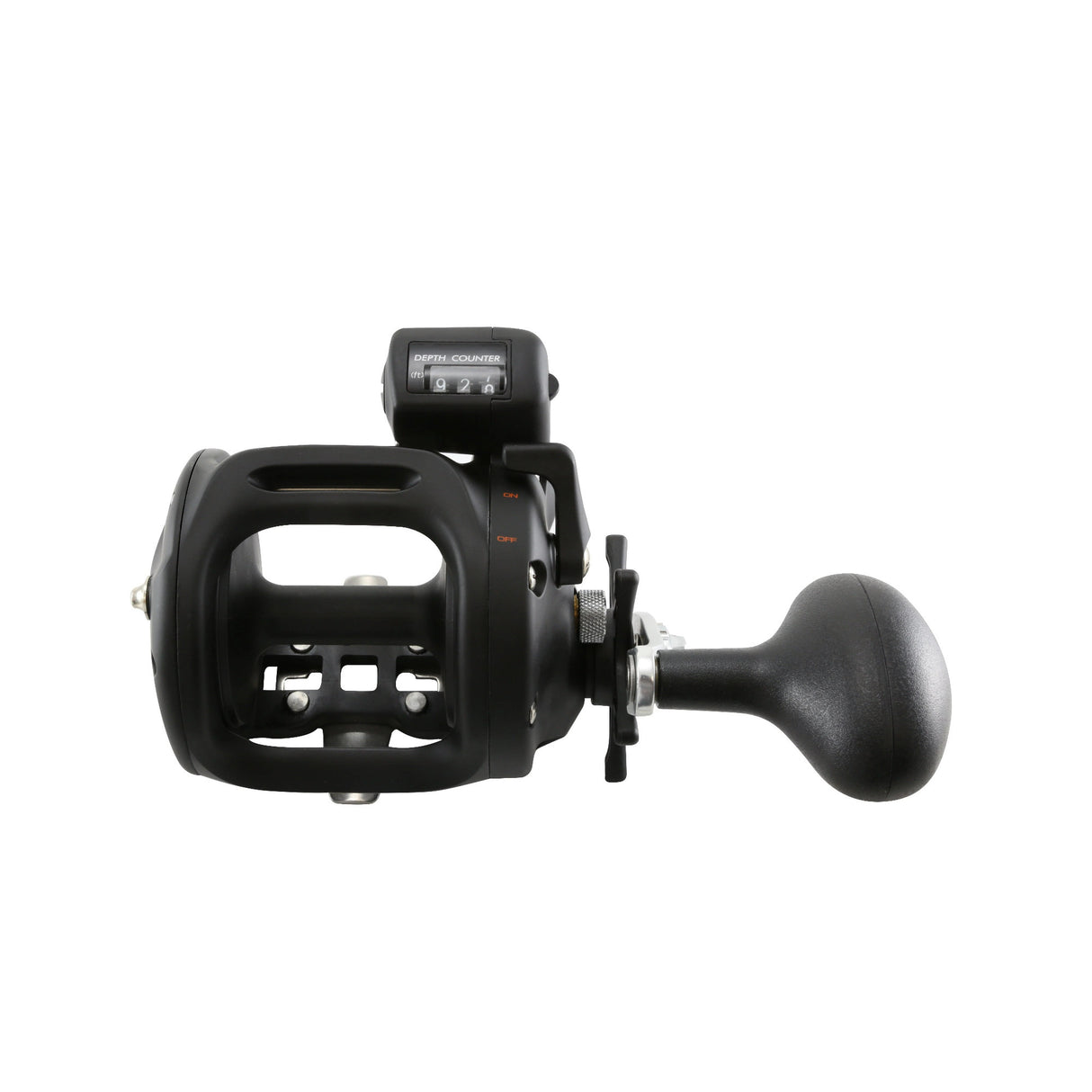 Okuma MA-45DXT Magda Linecounter Reel, 4.0:1 Gear Ratio, 2BB with 18lb Max Drag (Black)
