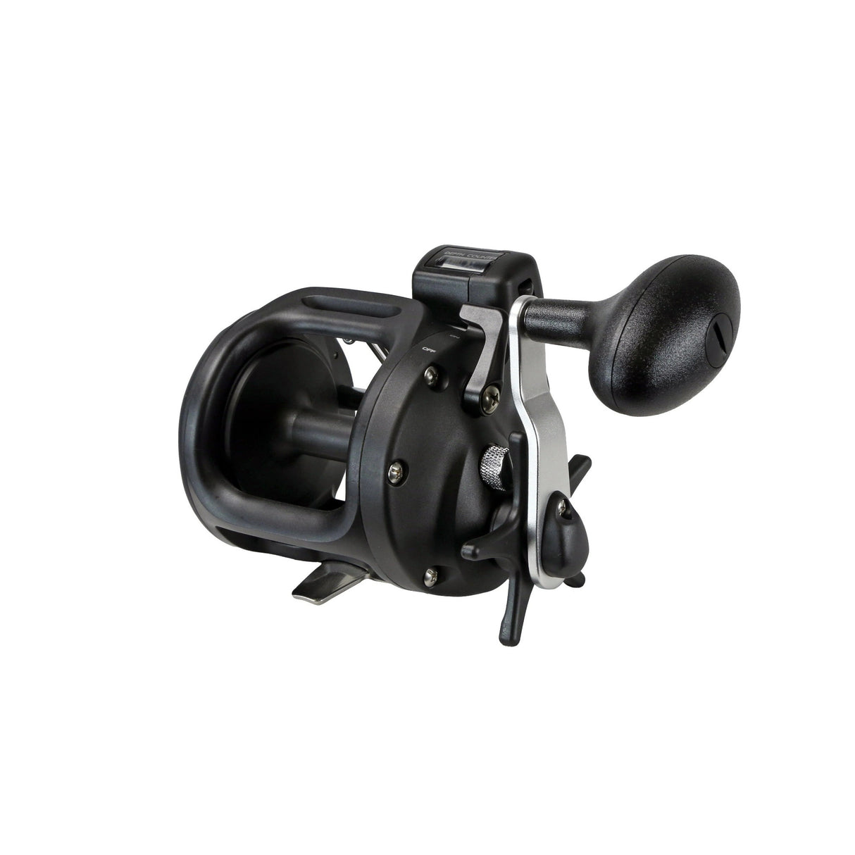 Okuma MA-45DXT Magda Linecounter Reel, 4.0:1 Gear Ratio, 2BB with 18lb Max Drag (Black)