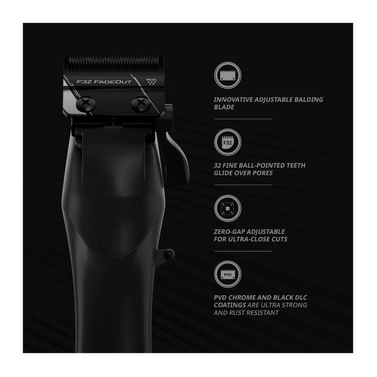 Wahl Professional 5-Star Cordless Clipper with F32 Adjustable Blade