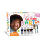 Bob Ross Painting Party Kit for Kids Ages 6 and Up with 7 Water-based Colors