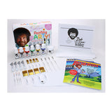 Bob Ross Painting Party Kit for Kids Ages 6 and Up with 7 Water-based Colors