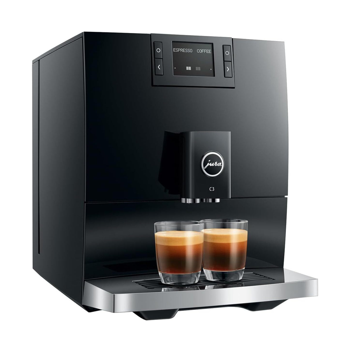 Jura C3 Compact Automatic Coffee and Espresso Machine (Piano Black)