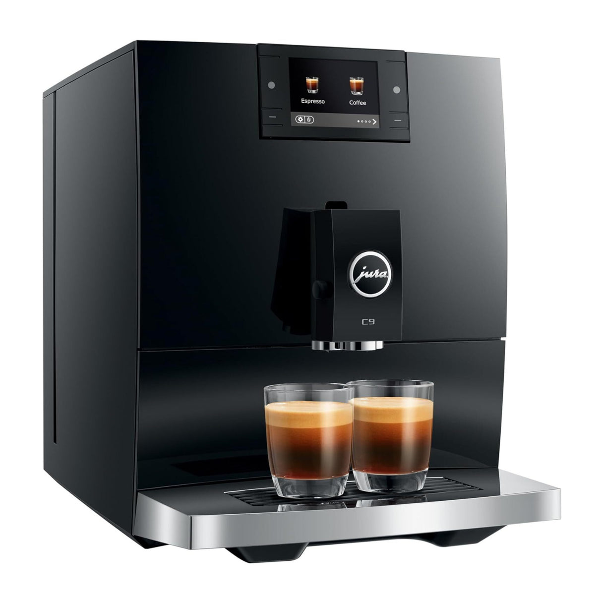 Jura C9 Compact Automatic Coffee and Espresso Machine (Piano Black)
