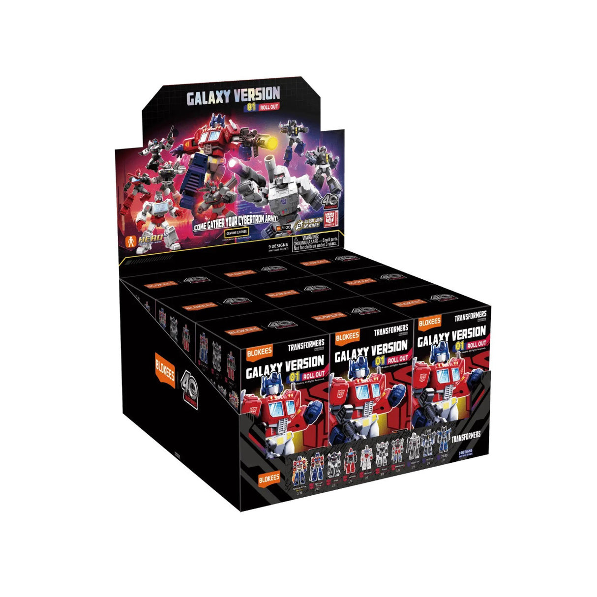 Blokees Transformers Galaxy Version 01 Roll Out Mini Model Kits (9 Count)