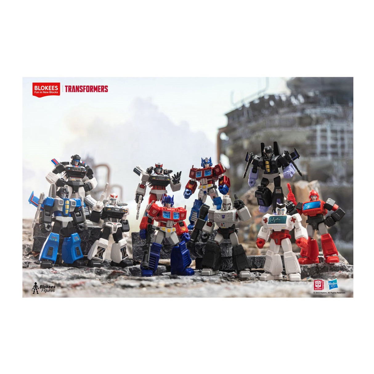 Blokees Transformers Galaxy Version 01 Roll Out Mini Model Kits (9 Count)