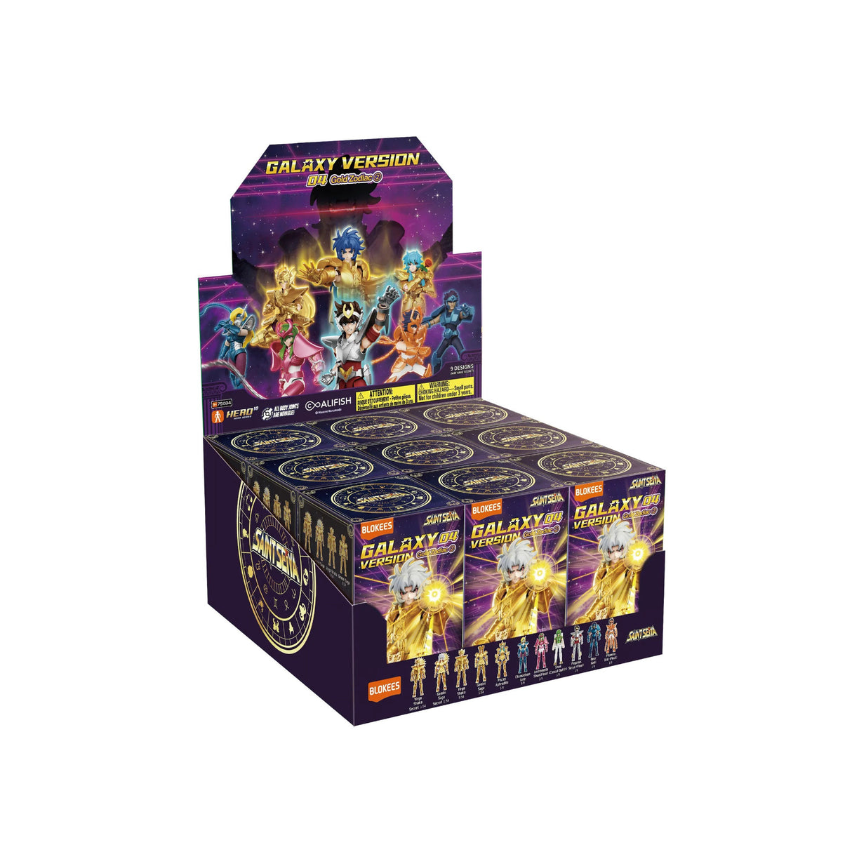 Blokees Saint Seiya Galaxy Version 04 Gold Zodiac Character Toys (9 Count)