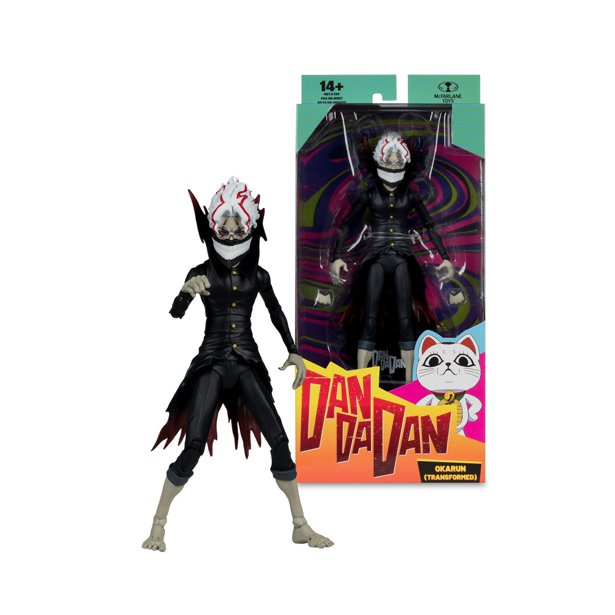 Dandadan Okarun Transformed 7-inch Anime Action Figure with 22 Moving Parts and Accessories