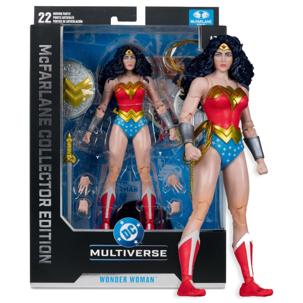 DC Classic 7-inch Wonder Woman Deluxe Collection Edition Action Figure with Accessories and Art Card